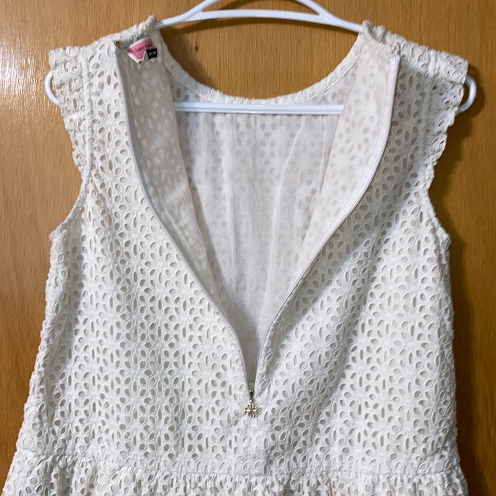 SOLD. Kate Spade sz2 Lace Peplum Top - White - Picture 8 of 8